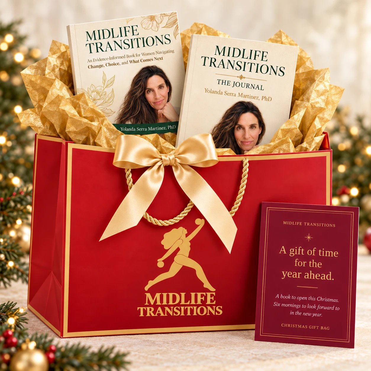 Midlife Transitions gift box with the Book and Journal